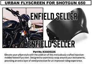 uA[o tCXN[vC tB[h VbgK 650 ɓK "URBAN FLYSCREEN" FIT FOR ROYAL ENFIELD SHOTGUN 650
