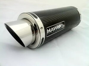 Hawk - Kawasaki Z800 2013 - J[{t@Co[X^r[ GP [XX^C[XGL][XgJ Hawk - Kawasaki Z800 2013 - Carbon Fibre Stubby GP Race Style Race Exhaust Can
