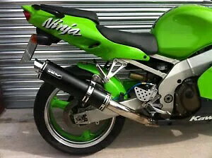 Kawasaki ZX9R Sf EhpE_[ubNGL][Xg SL Kawasaki ZX9R All Models Round Powder Black Exhaust SL