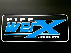 Pipe Werx c[{bNX obW WF XebJ[ 125mm x 50mm Pipe Werx Tool Box Badge Gel Sticker 125mm x 50mm