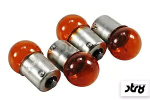 CWP[^[ouZbg STR8 12V 10W BA15S 4 s[X IW HFt- Indicator Bulb Set STR8 12V 10W BA15S 4 Piece Orange with Road Approval-