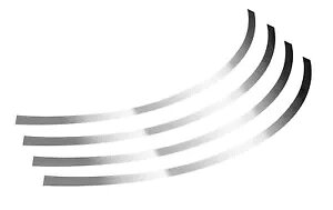 XebJ[AzC[ڒ܃vt@C - TCY 2 - J[: N[ - Rim Stickers, Wheel Adhesive Profiles - Size 2 - Color: Chrome-