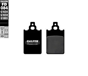 �u���[�L�p�b�h Galfer FD084G1054 �Z�~���^�� ���A 5.5 mm Malaguti F12 Phantom �p- Brake pads Galfer FD084G1054 semi-metal rear 5.5 mm for Malaguti F12 Phantom-