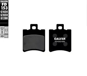 u[Lpbh Galfer FD153G1050 Z~^XN[^[ A 6.5 mm AvA SR- Brake pads Galfer FD153G1050 semi-metal scooter rear 6.5 mm for Aprilia SR-