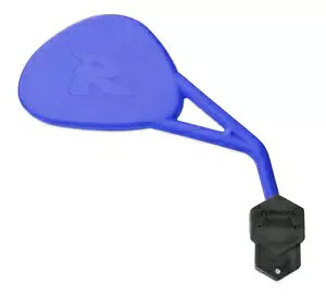 ~[[X |~[XCx E u[ X[p[g nhNv E -No.- Mirror Race Folding Mirror Swivel Right Blue Supermoto Handlebar Clamp E - No.-