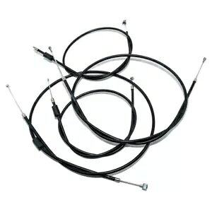 Simson Zbg - 4x {[f gCAubNABVF Lu^[p - S51AS53AS70AS83- Simson set - 4x Bowden trains, black, for BVF carburettors - S51, S53, S70, S83-