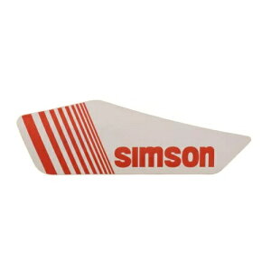 V\StB TChJo[p - zCg/bh - S53EAS83E- Simson adhesive film for side cover left - white / red - S53E, S83E-