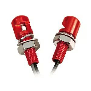 �l�W�����v 2�� LED�u���[���C�g�t�� - �J���[�F���b�h - Screws Lamp 2 Piece with LED Blue Light - Color: Red- �y���s�A���i�z