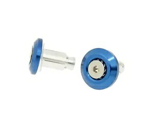�n���h���o�[�G���h�U���_���p�[ �~�j CNC - �u���[- Handlebar End Vibration Dampers Mini CNC - Blue- �y���s�A���i�z
