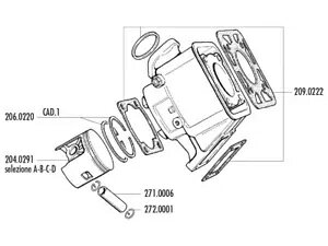 �V�����_�[�K�X�P�b�g�Z�b�g�K�X�P�b�g�|���[�j���}�nDT 80 LC 100ccm- Cylinder gasket set gasket polini for Yamaha DT 80 LC 100ccm- �y���s�A���i�z