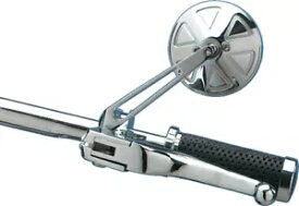 ドラッグスペシャリティーズ ショートステム付きラウンドミラー - DS-302155 Drag Specialties Round Mirror with Short Stem - DS-302155