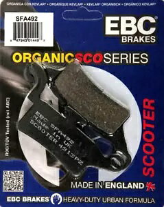 EBC �I�[�K�j�b�N �X�N�[�^�[ �V���[�Y �u���[�L �p�b�h ���}�n �Y�} 125 #SFA492 EBC Organic Scooters Series Brake Pads Yamaha Zuma 125 #SFA492 �y���s�A���i�z
