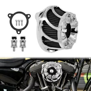 XsN[JbgGAN[i[Ce[NtB^[n[[c[OgCN 2017-2020 ɓK Spin Chrome Cut Air Cleaner Intake Filter Fit For Harley Touring Trike 2017-2020