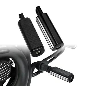 �N���[���J�b�g�u���b�N��t�t�b�g�y�O�t�b�g���X�g�n�[���[�c�[�����O�\�t�e�C���_�C�i�ɓK�� Chrome Cut Black Mounting Foot Peg Footrests Fit For Harley Touring Softail Dyna �y���s�A���i�z