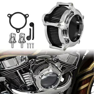 N[ NeB GA N[i[ O[ Ce[N tB^[ n[[ M8 c[O 17-22 ɓK Chrome Clarity Air Cleaner Gray Intake Filter Fit For Harley M8 Touring 17-22