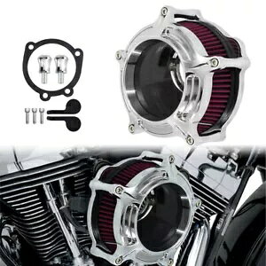 N[NeBGAN[i[Ce[NtB^[n[[X|[cX^[XL 2004-2022ɓK Chrome Clarity Air Cleaner Intake Filter Fit For Harley Sportster XL 2004-2022