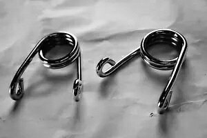 N[ yA 2.5 C` JX^ g[V \ V[g XvO n[[ HD {o[ `bp[p Chrome Pair 2.5" Custom Torsion Solo Seat Springs for Harley HD Bobber Chopper