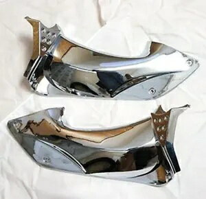 Mutazu �N���[�� �����G�A �_�b�V�� �J�o�[ �J���T�L 06-11 Ninja ZZR1400 ZX-14R�p Mutazu Chrome Ram Air Dash Covers for Kawasaki 06-11 Ninja ZZR1400 ZX-14R