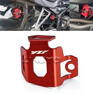 �ԃ��A�u���[�L�t�I�C�����U�[�o�[�K�[�h�J�o�[���}�n YZF R1 R3 R6 R7 R15 Red Rear Brake Fluid Oil Reservoir Guard Cover For Yamaha YZF R1 R3 R6 R7 R15