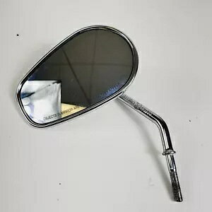  OEM 82-21 n[[_rbh\ N[ Xe~[ -  Genuine OEM 82-21 Harley Davidson Chrome Stem Mirror - Left Side