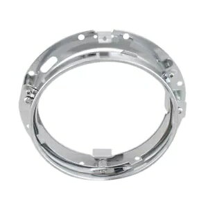 N[ 7 C` Eh wbhCg O }Eg uPbg n[[_rbh\ƌ݊ Chrome 7" Round Headlight Ring Mounting Bracket Compatible with Harley Davidson