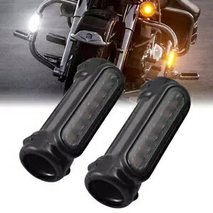 1-1/4 C`nCEFCNbVo[Cg LED ^[VOiCgn[[_CirNg[p 1-1/4" Highway Crash Bar Lights LED Turn Signal Lights For Harley Dyna Victory