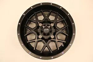 4/137 ITP nP[ zC[ 15x7 5.0 + 2.0 }bg ubN - 1528645536B 4/137 ITP Hurricane Wheel 15x7 5.0 + 2.0 Matte Black - 1528645536B