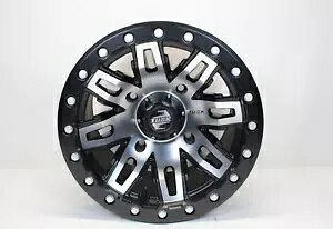 4/156 ^XN eBg r[hbN zC[ 15x10 5.0 + 5.0 @BH/ubN-185-279-0031 4/156 Tusk Teton Beadlock Wheel 15x10 5.0 + 5.0 Machined/Black-185-279-0031
