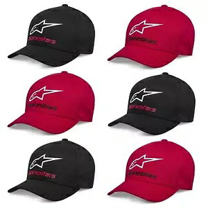Alpinestars Always 2.0 Xq jZbNX JWA x[X{[ Lbv tbNX obN ubN bh zCg Alpinestars Always 2.0 Hat Unisex Casual Baseball Cap Flex Back Black Red White