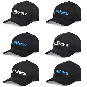 Alpinestars Blaze 2.0 �X�q ���j�Z�b�N�X �J�W���A�� �x�[�X�{�[�� �L���b�v �t���b�N�X �o�b�N �u���b�N �z���C�g �u���[ Alpinestars Blaze 2.0 Hat Unisex Casual Baseball Cap Flex Back Black White Blue �y���s�A���i