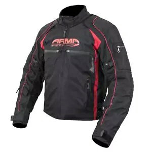 ARMR Moto Ukon hI[goC CE A[}[h c[O WPbg ubN bh ARMR Moto Ukon Waterproof Motorcycle CE Armoured Touring Jacket Black Red