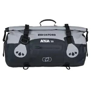 IbNXtH[h ANA h T30 I[goC QbW [ obO O[/ubN Oxford Aqua Waterproof T30 Motorcycle Luggage Roll Bag Grey/Black