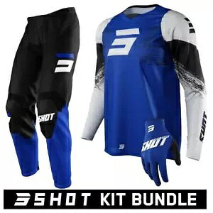 Shot Raw Burst 23 t gNX Lbg gNX [X W[W pc O[u u[ Shot Raw Burst 23 Full Motocross Kit Motorcross Race Jersey Pants Gloves Blue