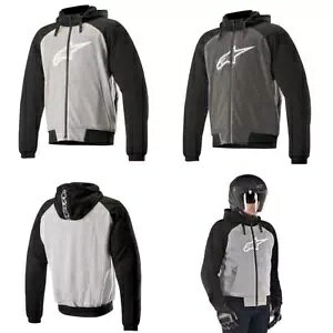 Alpinestars N[ I[goC A~h p[J[ oCN JWA A[}[h WPbg Alpinestars Chrome Motorcycle Aramid Hoodie Motorbike Casual Armoured Jacket