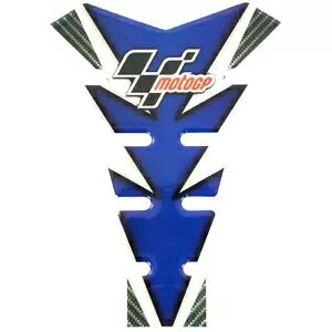 MotoGP GP �I�[�g�o�C�o�C�N�^���N�v���e�N�^�[�p�b�h�u���[�z���C�g�J�[�{���O���X�V�i MotoGP GP Motorcycle Bike Tank Protector Pad Blue White Carbon Gloss New