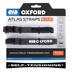 IbNXtH[h AgX I[goC Xgb` ו oCN Xgbv B Nbv 17 mm x 1.2 M AXt@g Oxford Atlas Motorcycle Stretch Luggage Bike Straps B-Clip 17 mm x 1.2 M Asphalt