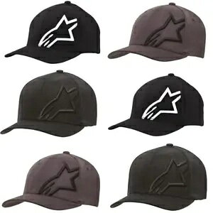 Alpinestars Corp Shift 2 Flexfit XqY JWA T}[ x[X{[ Lbv ubN O[ Alpinestars Corp Shift 2 Flexfit Hat Mens Casual Summer Baseball Cap Black Grey