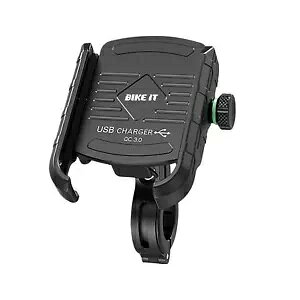 Bike It NCbN`[W 3.0 USB I[goCoCNdb[dz_[ Bike It Quick Charge 3.0 USB Motorcycle Motorbike Phone Charger Holder