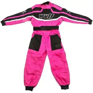 Wulfsport Ju [X X[c v[ sN K[Y LbY J[g X[c ATV [X [VO Wulfsport Cub Race Suit Plain Pink Girls Kids Karting Suits ATV Youth Racing