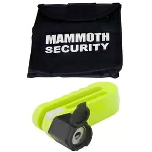 �}�����X �C�G���[ ���ϋv�I�[�g�o�C �Z�L�����e�B �f�B�X�N ���b�N 10mm Mammoth Yellow Heavy Duty Motorcycle Security Disc Lock 10mm �y���s�A���i�z