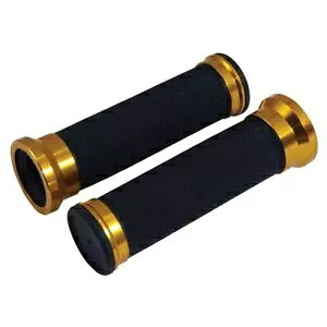 Bike It �I�[�g�o�C �c�C�� �����O �O���b�v 22/25mm �o�C�N �n���h���o�[ �O���b�v �S�[���h Bike It Motorcycle Twin Ring Grips 22/25mm Motorbike Handlebar Grip Gold �y���s�A���i�z