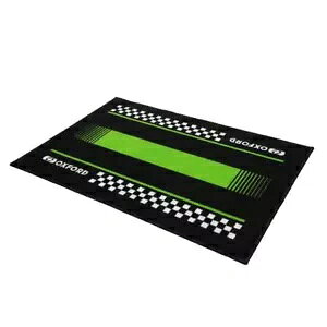 IbNXtH[h hA}bg sbg[ O[ I[goC K[W [NVbv hA}bg 90x60cm Oxford Door Mat Pitlane Green Motorcycle Garage Workshop Doormat 90x60cm