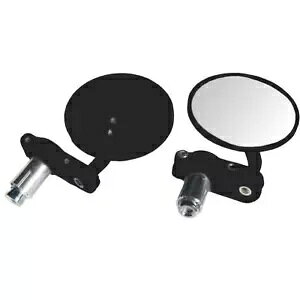BikeIt tFjbNX I[goC o[Gh~[ jo[T oCN~[ ubNyA BikeIt Phoenix Motorcycle Bar End Mirrors Universal Motorbike Mirror Black Pair