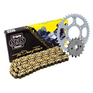 gv S `F[ & XvPbg Lbg Kawasaki W800 2011-2016 p Triple-S Chain & Sprocket Kit Kawasaki W800 2011-2016 Replacement