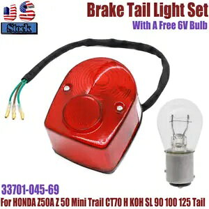 z_ Z50A Z 50 ~jgC CT70 H KOH SL 90 100 125 e[Cg 33701-045-69 For HONDA Z50A Z 50 Mini Trail CT70 H KOH SL 90 100 125 Tail Light 33701-045-69