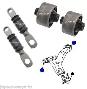 g^ vrA 00-06 tgEBbV{[ gbN Rg[ A[ ubV Zbgp For Toyota Previa 00-06 Front Lower Bottom Wishbone Track Control Arm Bushes Set
