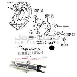 g^J[@[\ZJXvEX Rav4 AEu[LV[AWX^[ For Toyota Corolla Verso Celica Yaris Prius Rav4 Rear Right Brake Shoes Adjuster