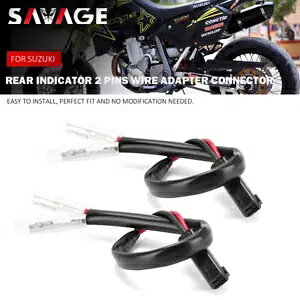 ACWP[^[ 2 sC[A_v^[RlN^ SUZUKI DRZ 400 SM DR-Z 400S/E p Rear Indicator 2 Pins Wire Adapter Connector for SUZUKI DRZ 400 SM DR-Z 400S/E