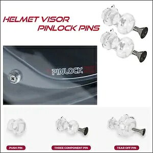 �A���`�t�H�O�s�����b�N 3 �R���|�[�l���g�s���Z�b�g (1 �Z�b�g�t��) Anti Fog Pinlock three component pin set (1 set supplied) �y���s�A���i�z