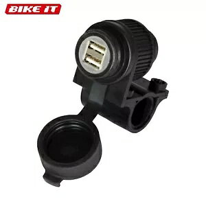 Bike-it 12 {g VK[C^[d\PbgAnho[td\Pbg Bike-it 12 volt Cigarette lighter power socket, handlebar mounted power socket